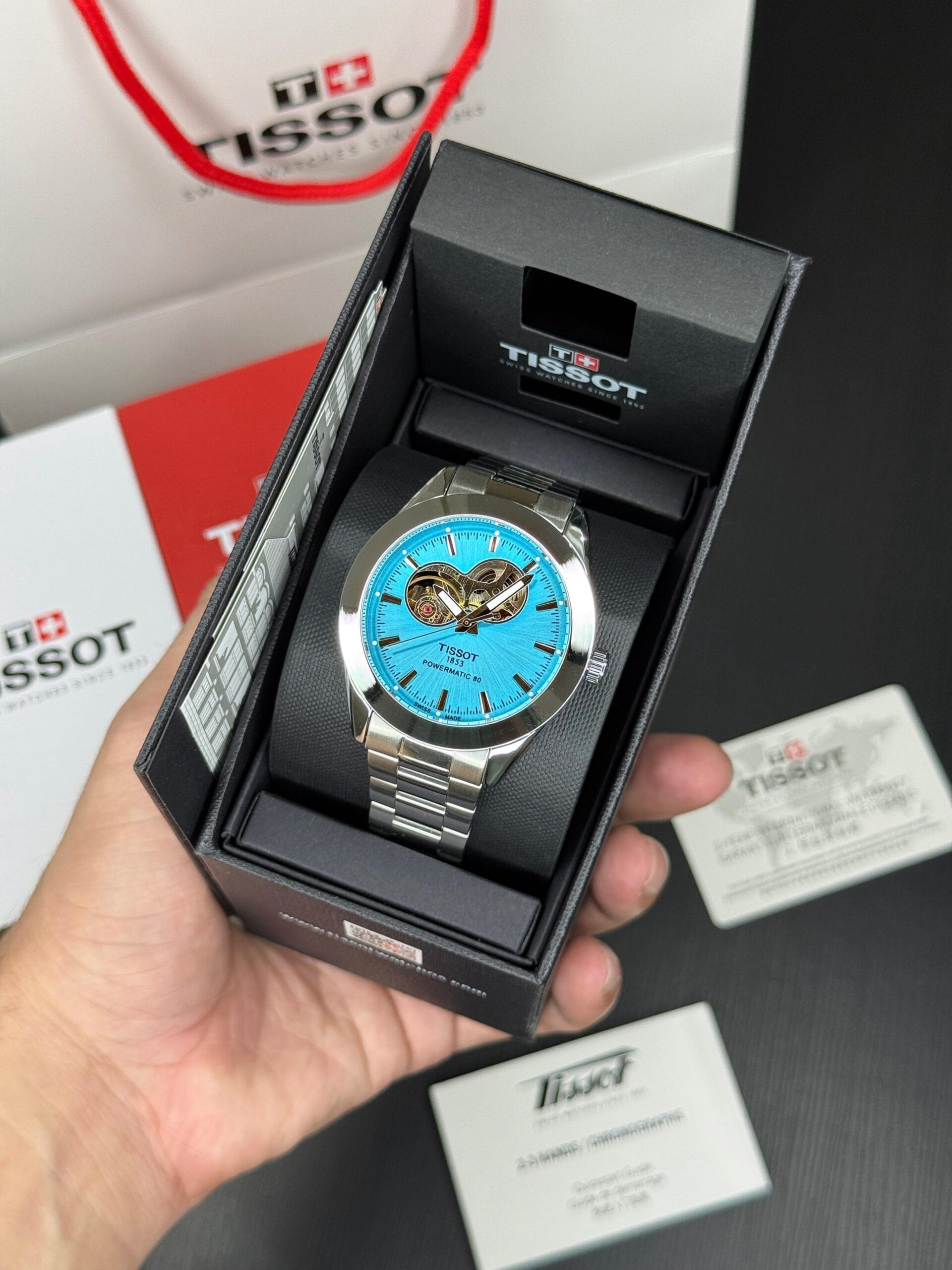 Tissot T-Classic 7A Mechanical Open Dial Men’s Watch Manual Winding 3 Tissot T-Classic 7A Mechanical Open Dial Men’s Watch box view