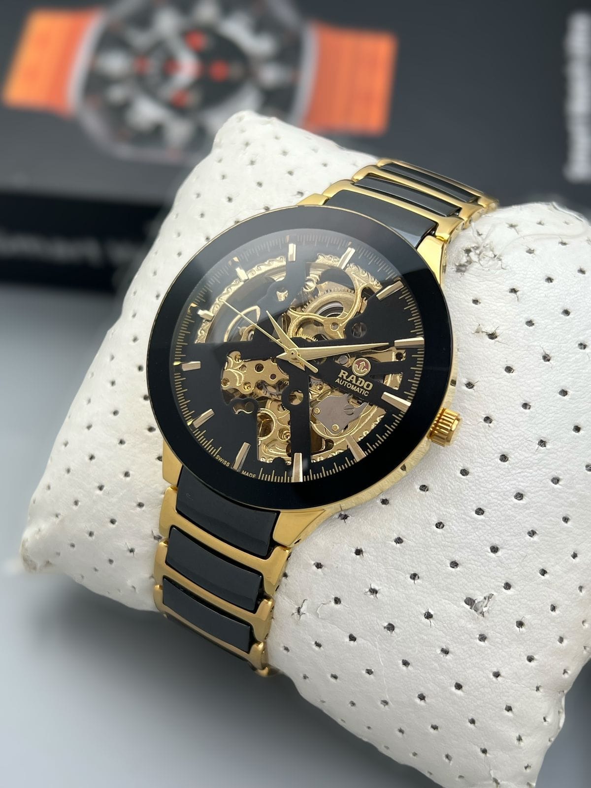 Rado Automatic Jubile Edition | Skeleton Dial with Diamond Markers | Ceramic & Stainless Steel Luxury Watch for Men 1 Rado Automatic Jubile Edition | Skeleton Dial with Diamond Markers | Ceramic & Stainless Steel Luxury Watch for Men