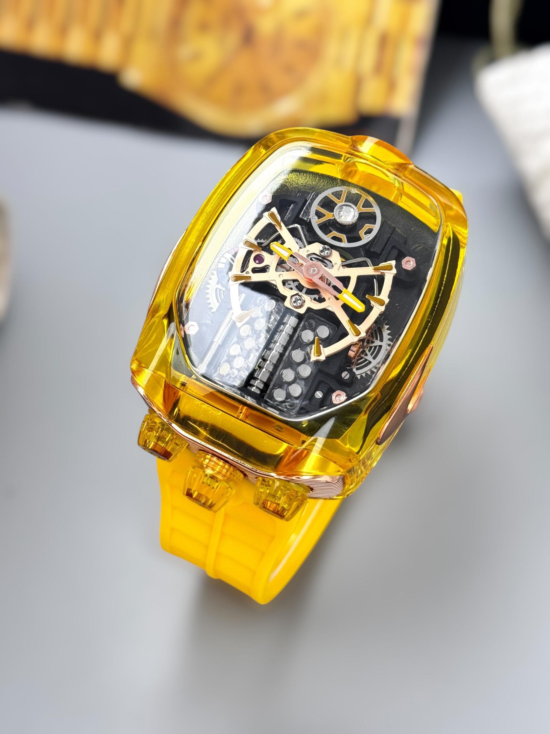 Jacob & Co. Bugatti Chiron Yellow Edition – Skeleton Luxury Watch for Men 1 Jacob & Co. Bugatti Chiron Yellow Edition – Skeleton Luxury Watch for Men