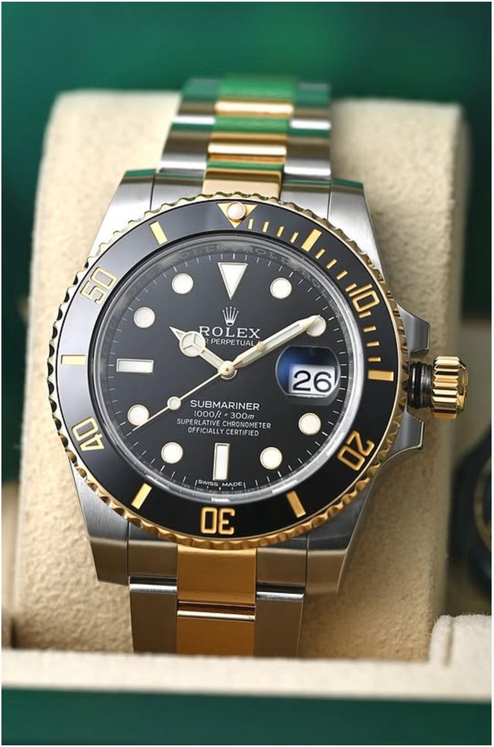 Rolex Submariner 7AAA Automatic Silver-Gold Watch for Men – Premium Edition 1 Rolex Submariner 7AAA Automatic Silver-Gold Watch for Men