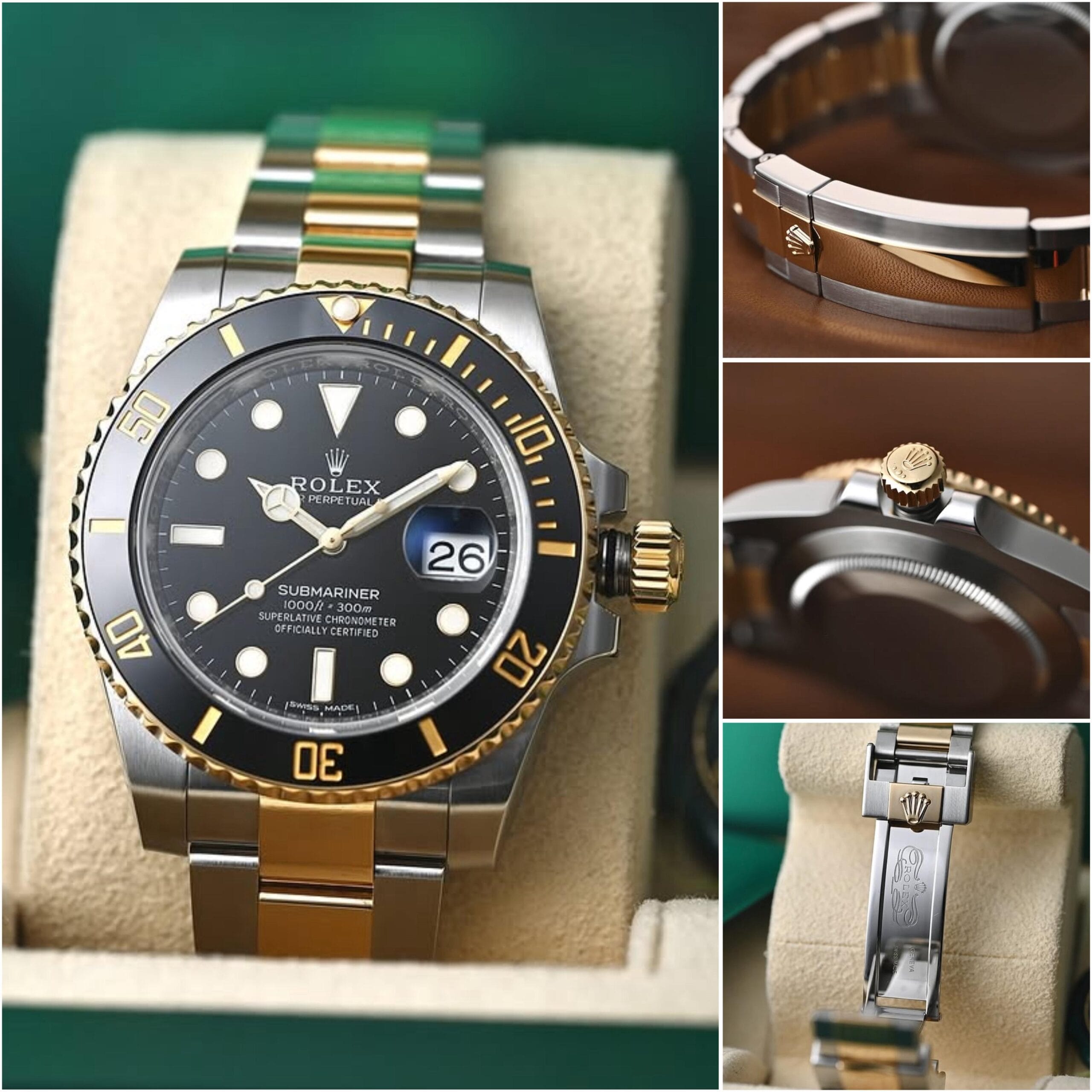 Rolex Submariner 7AAA Automatic Silver-Gold Watch for Men – Premium Edition 5 Rolex Submariner 7AAA Automatic Silver-Gold Watch for Men detail view