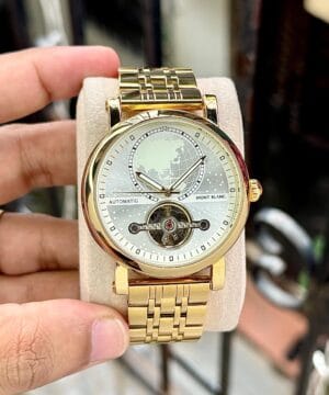 Montblanc Heritage World Map Automatic Men’s Open-Heart Mechanical Watch