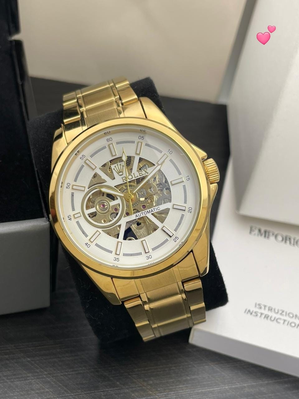 Rolex Submariner 7AAA Automatic Watch | Premium Collection | Stainless Steel Gold Edition (42mm) 4 Rolex Submariner 7AAA Automatic Watch golden colour white dial