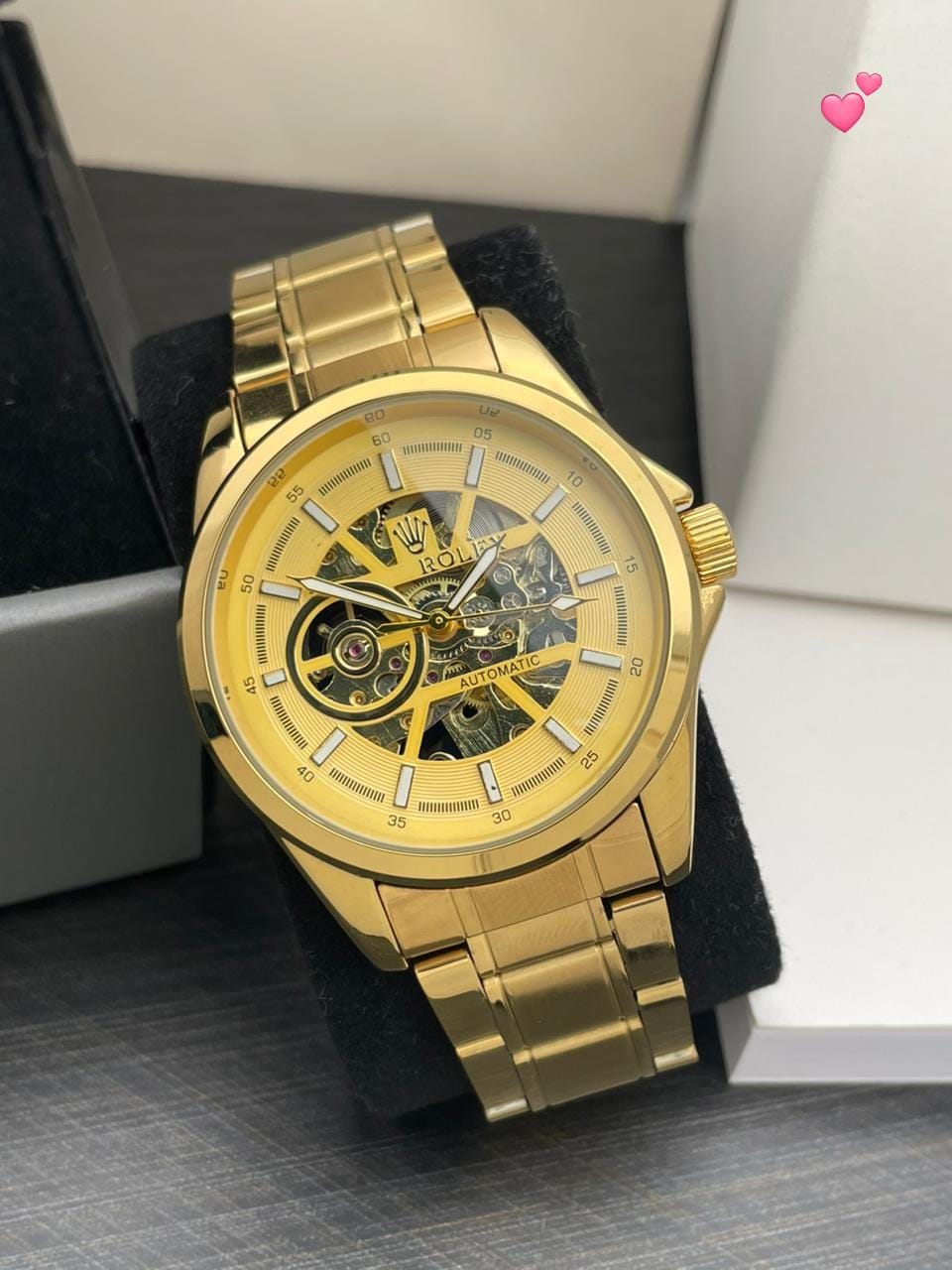 Rolex Submariner 7AAA Automatic Watch | Premium Collection | Stainless Steel Gold Edition (42mm) 5 Rolex Submariner 7AAA Automatic Watch golden colour