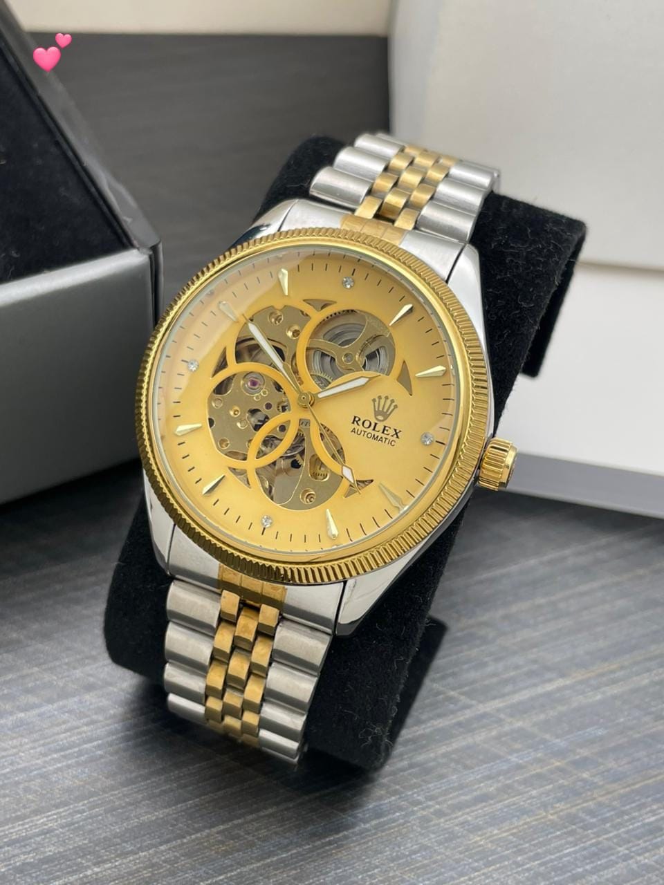 Rolex Submariner 7AAA Automatic Watch | Premium Collection | Stainless Steel Gold Edition (42mm) 1 Rolex Submariner 7AAA Automatic Watch