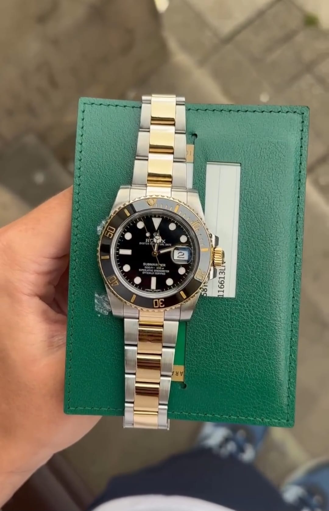 Rolex Submariner 7AAA Automatic Silver-Gold Watch for Men – Premium Edition 4 Rolex Submariner 7AAA Automatic Silver-Gold Watch for Men front view