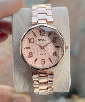 Fossil Quartz Rose Gold