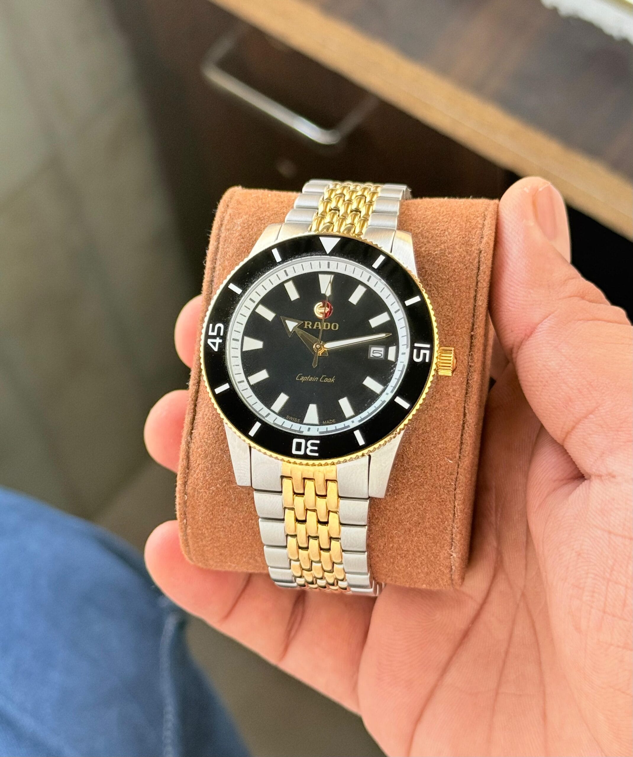 Rado Captain Cook 7AAA Premium Watch Black Dial | Ceramic Rotating Bezel Stainless Steel Automatic Edition 3 Rado Captain Cook 7AAA Premium Watch Black Dial live view