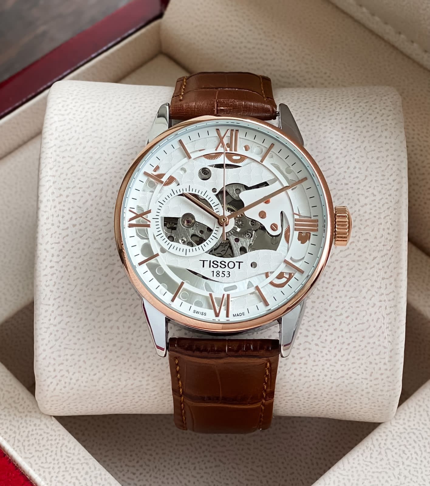 Tissot Le Locle Automatic Men’s Premium quality Watch Classic Dial • Brown Leather Strap 7AA Powermatic-Style Automatic Edition 1 Tissot Le Locle Automatic