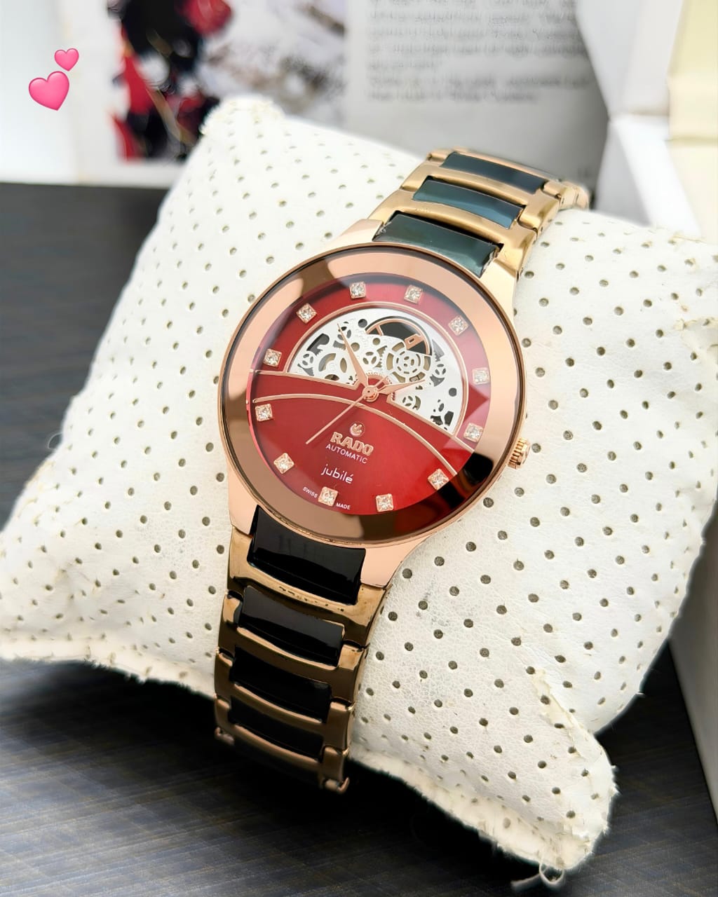 Rado Jubile Automatic Men’s Watch Ceramic Bracelet 2 Rado men’s automatic red dial jubile watch