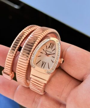 Bvlgari Serpenti rose gold dial women watch