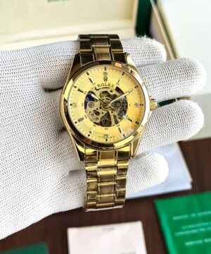 Rolex 7A Automatic skeleton Dial Premium Watch Men Luxury Design