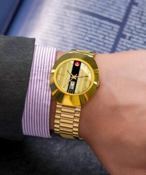 rado automatic gold 7aa premium stainless steel men watch wrist shot