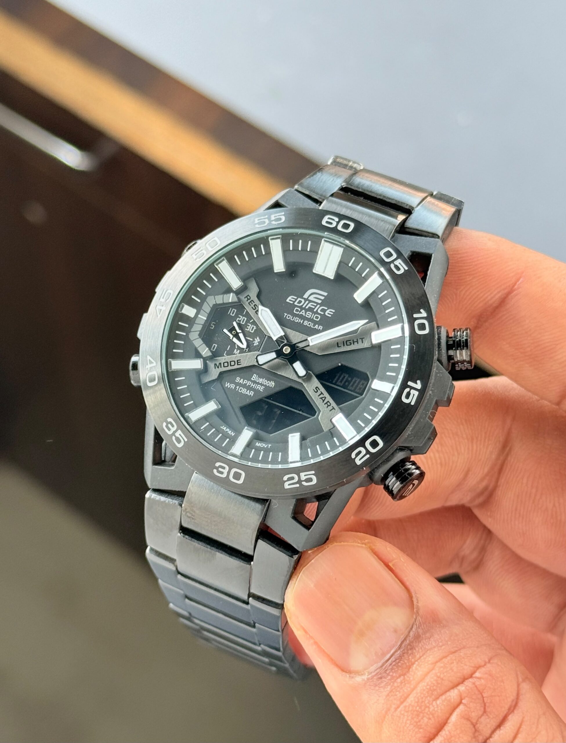 Casio Edifice ECB-2000DC 7AAA Premium Bluetooth Solar Men's Watch | Black Stainless Steel Strap 5 Casio Edifice ECB-2000DC 7AAA Premium Bluetooth Solar Men's Watch | Black Stainless Steel Strap - Image 5
