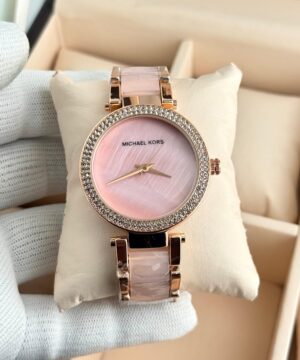michael kors mk6402 7a premium pink dial women watch