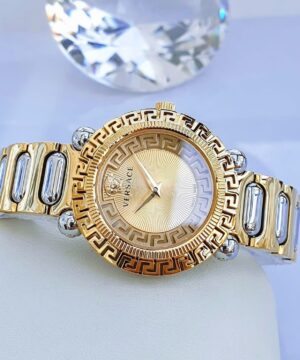versace ve6i00423 7aa women watch gold stainless steel luxury watch