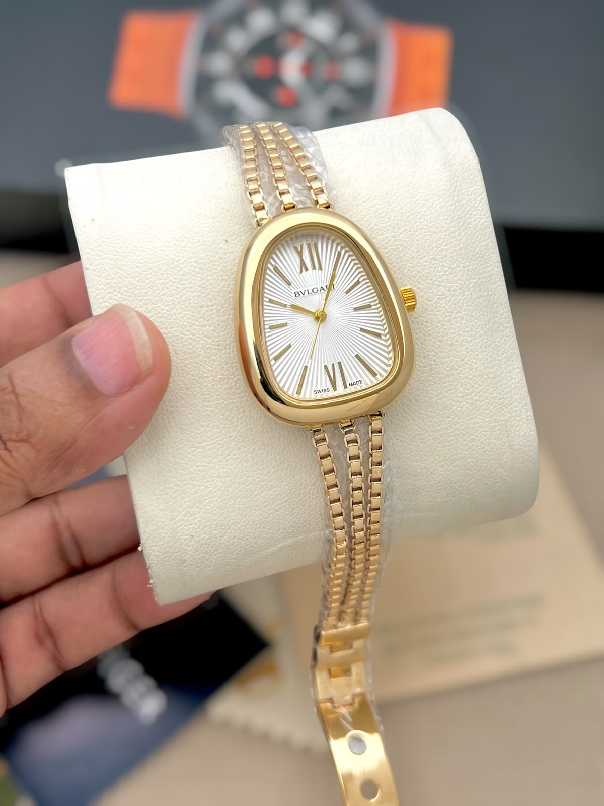 Bvlgari Serpenti Seduttori 7AA Quartz Women's Bracelet Watch 3 Bvlgari Gold White Dial Women's Watch
