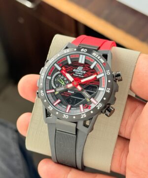 Casio Edifice ECB-2000NIS Black Red Dial Men's Watch