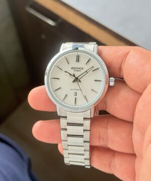 Casio Edifice EFK Series white dial automatic style hand view