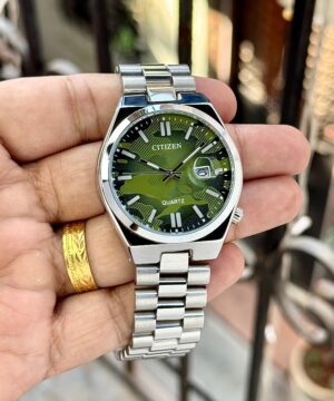 Citizen Tsuyosa 7AA quartz green camouflage quartz watch for men