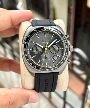 Coach Charter Chronograph Men's Watch Charcoal Black Dial