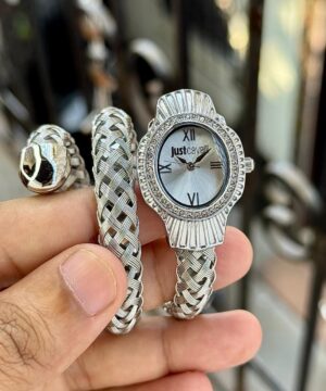 Just Cavalli Twined 7aa Women's Watch silver Silver Dial