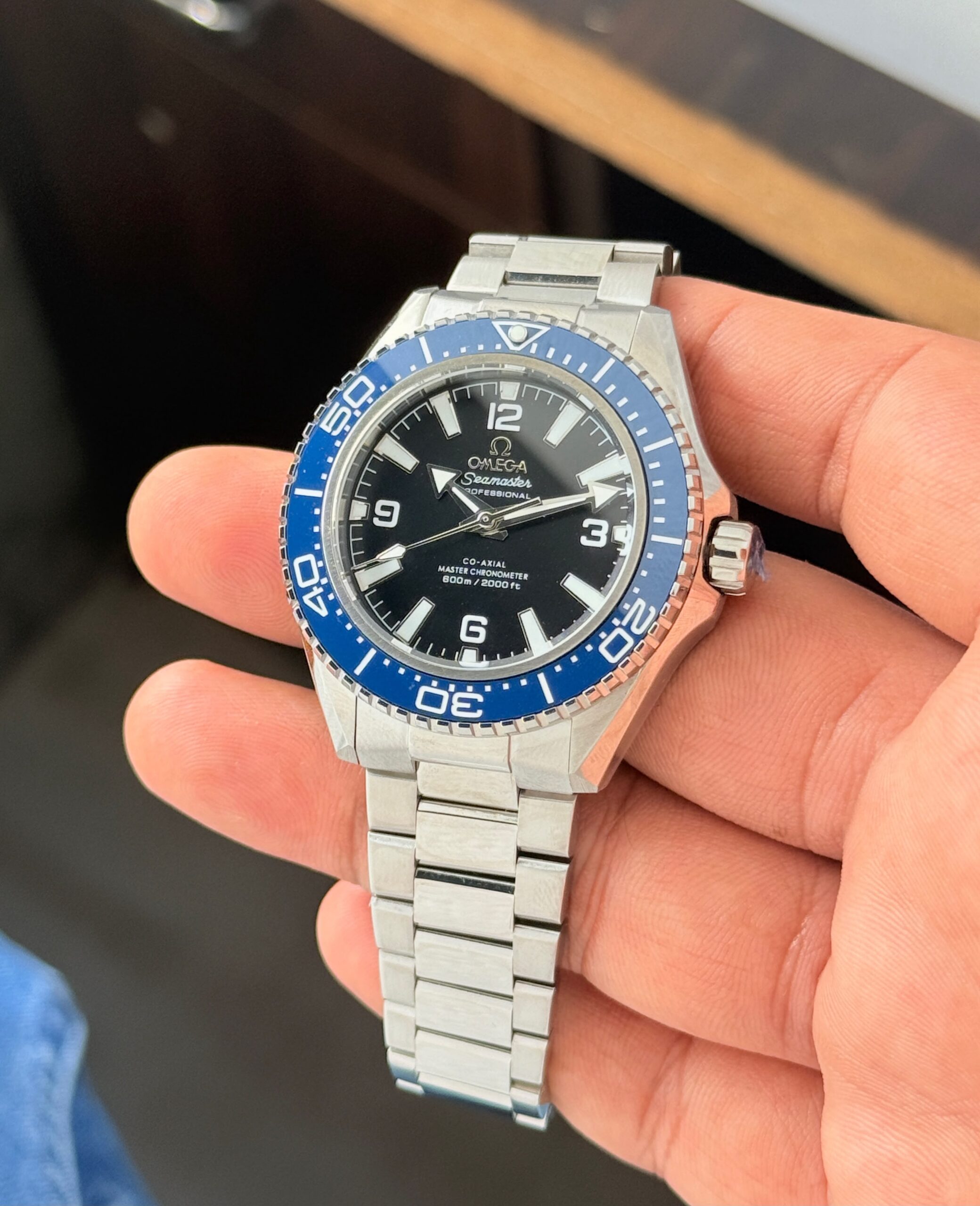 OMEGA Seamaster Planet Ocean 600M Semi ETA Automatic 42mm Men's Watch 1 OMEGA Seamaster Semi ETA Planet Ocean Blue Bezel Men's Watch