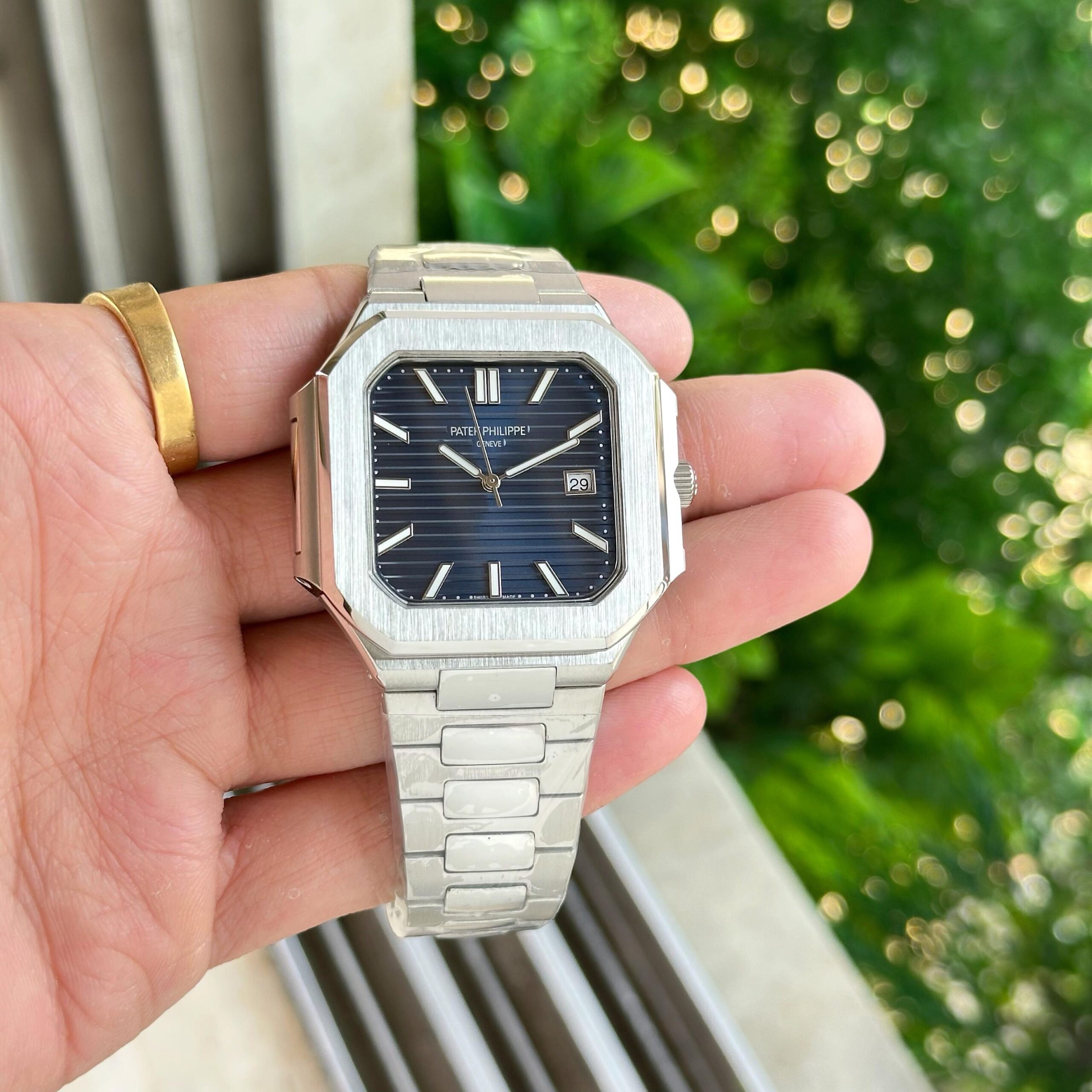 Patek Philippe Cubitus 7aa Black Dial Premium Men's Watch | Japanese Movement | Stainless Steel 4 Patek Philippe Cubitus Blue Dial Watch