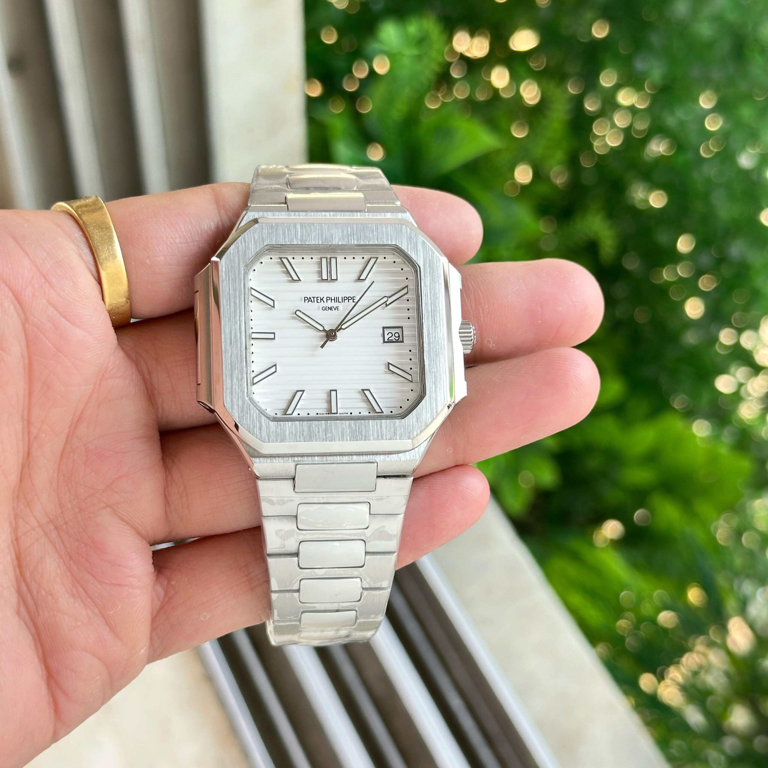 Patek Philippe Cubitus 7aa Black Dial Premium Men's Watch | Japanese Movement | Stainless Steel 3 Patek Philippe Cubitus White Dial Watch