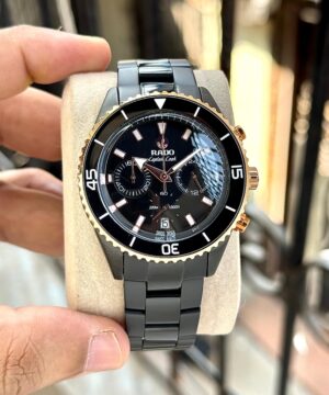 RADO Captain Cook High-Tech Black Ceramic Chronograph Men's Watch