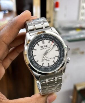 Seiko Speedtimer 7a Silver Dial Front View