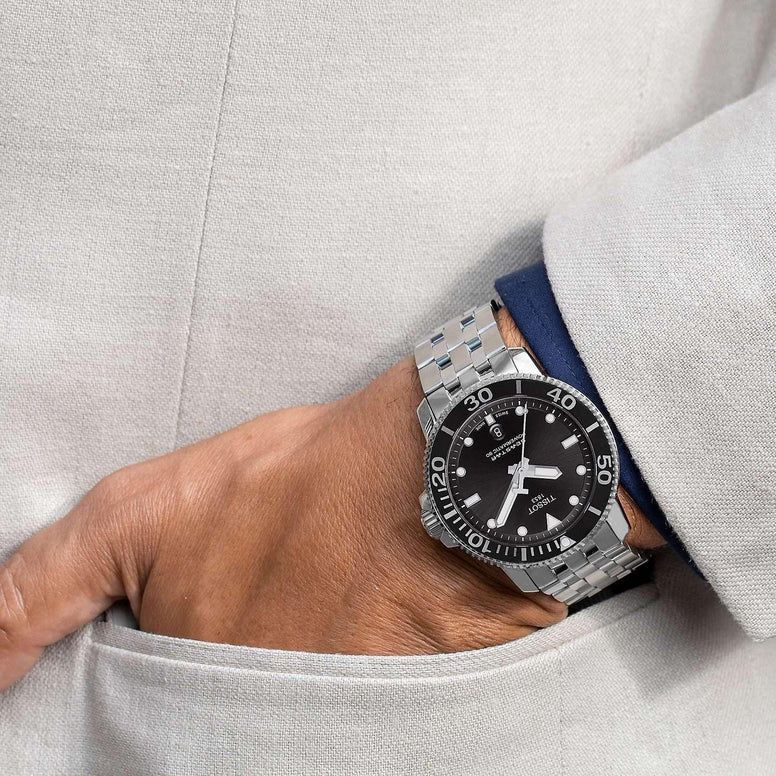 Tissot Seastar Powermatic 80 7AA Premium Automatic Watch 2 Tissot Seastar Powermatic 80 Wrist Shot