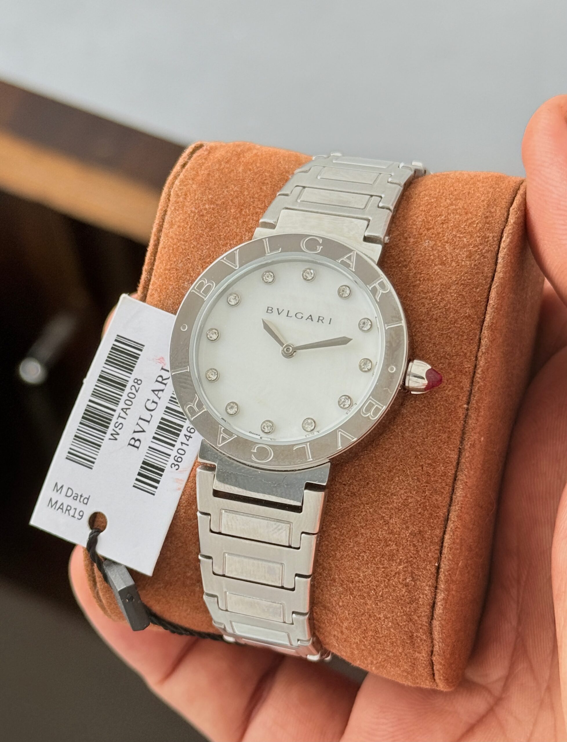 Bvlgari Premium Original Model 7AAA Japanese Quartz Women's Watch – Mother of Pearl Dial 4 Bvlgari Mother of Pearl Women's Watch