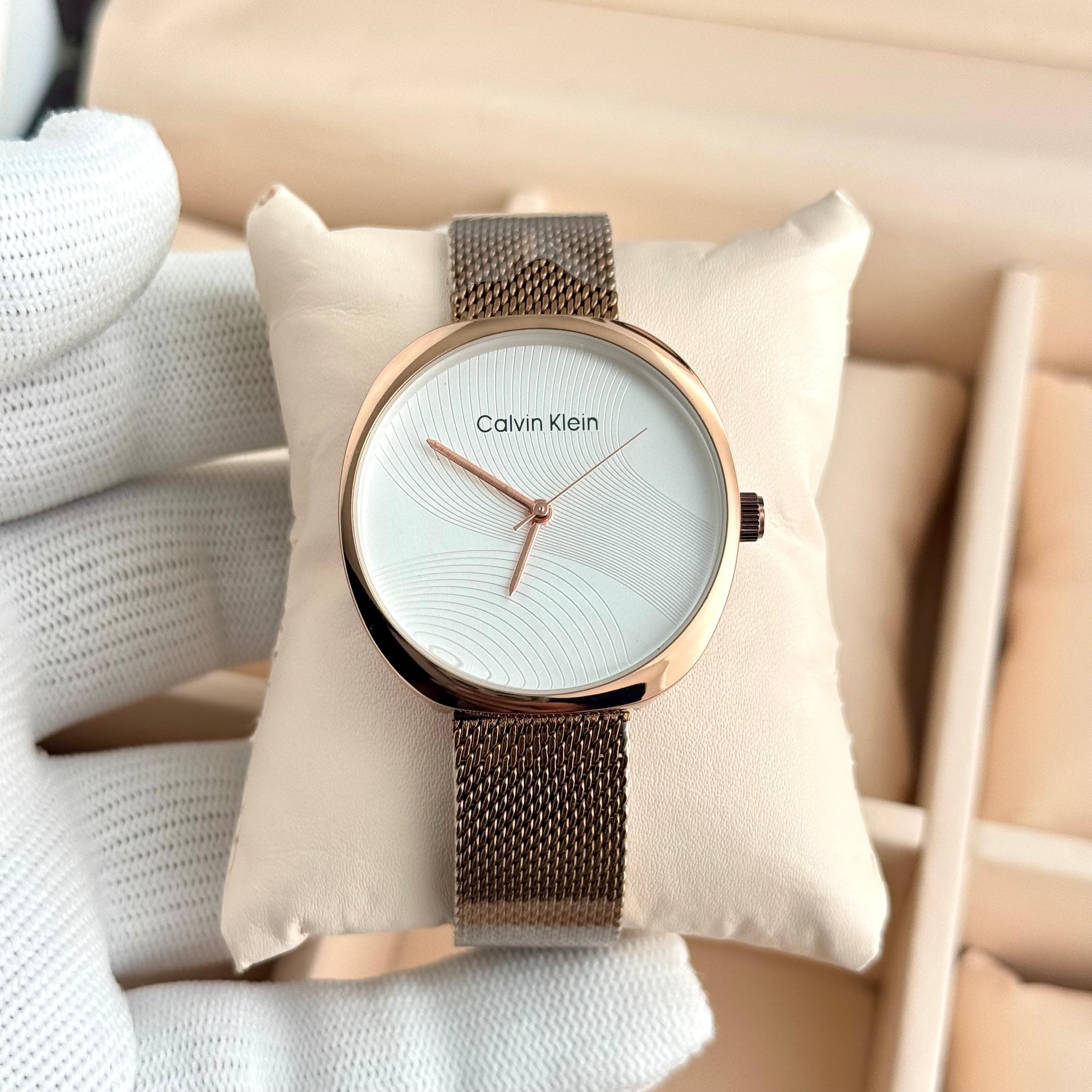 Calvin Klein 7A Sculpt Women's Watch 6 Calvin Klein 7A Women's Watch white Dial Rose Gold