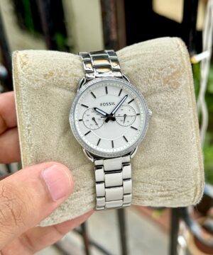 FOSSIL Tailor ES4262 7AA Women's Watch Silver Dial