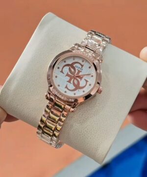 Guess Annette 7AA Premium Quartz Women's Watch β Rose Gold White Logo Dial