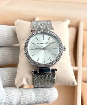 Michael Kors Darci 7a Women's Watch Silver White Dial