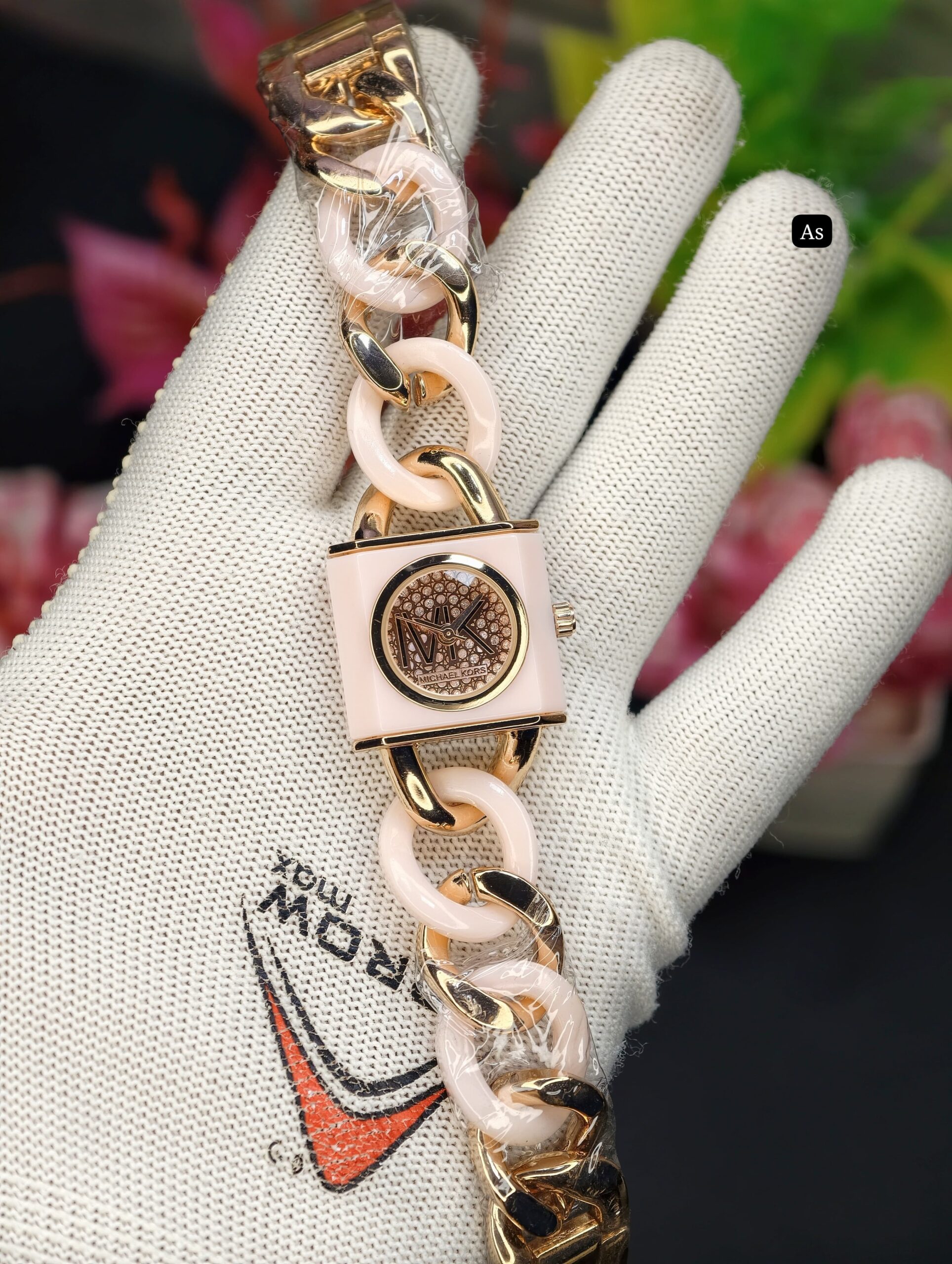 Michael Kors Crystal Chain-Link Women's Watch — Complete SEO 4 Michael Kors pink gold crystal chain-link women's watch