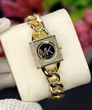 Luxury watches 14 Michael Kors black gold crystal chain-link women's watch