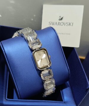 Swarovski Millennia 7a Women's Watch White Crystal Bracelet